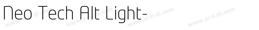 Neo Tech Alt Light字体转换